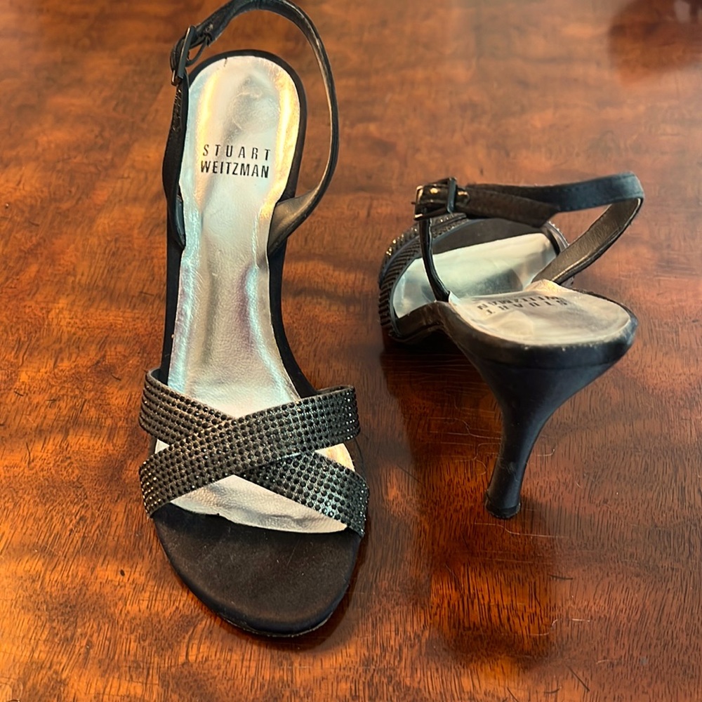 Stuart Weitzman Size 5 Sling Back Evening Shoes - image 1